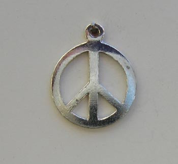 Peace symbol charm
