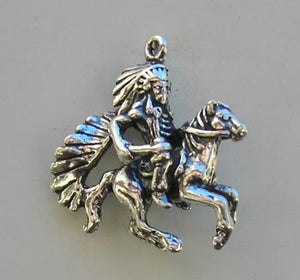 American Indian & Horse Charm