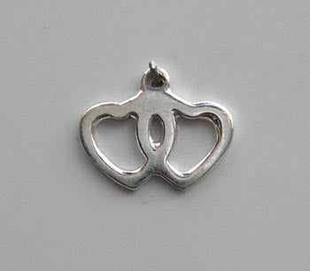 Pair of Hearts Charm