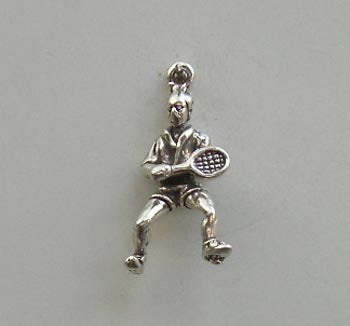 Tennis Player Charm