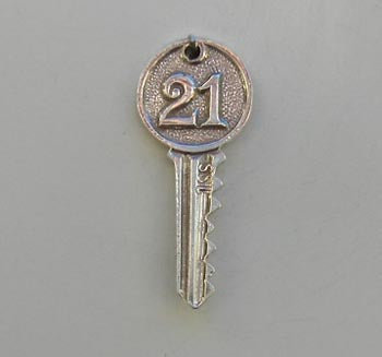 21st Bday Key Charm