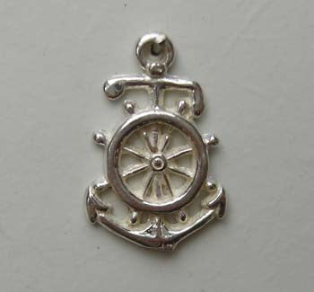 Wheel/ anchor Charm